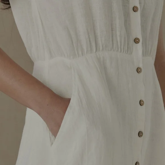 Sundance Brave+True Clarity Linen Midi Dress - Picture 5 of 11